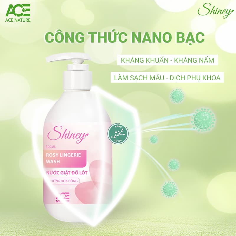 Nước giặt đồ lót nữ công thức nano bạc