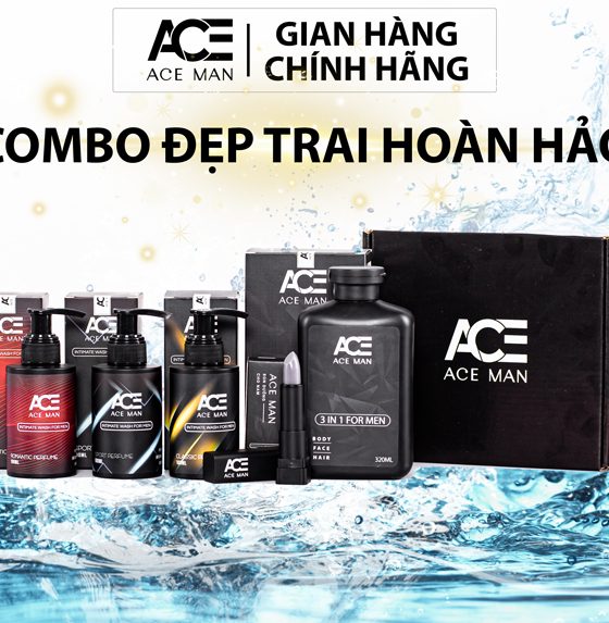 COMBO VIP sữa tắm son dưỡng DDVS nam ACEMAN