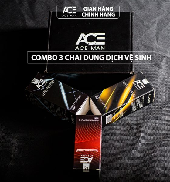 COMBO 3 loại dung dịch vệ sinh nam ACEMAN 100 ml/ chai