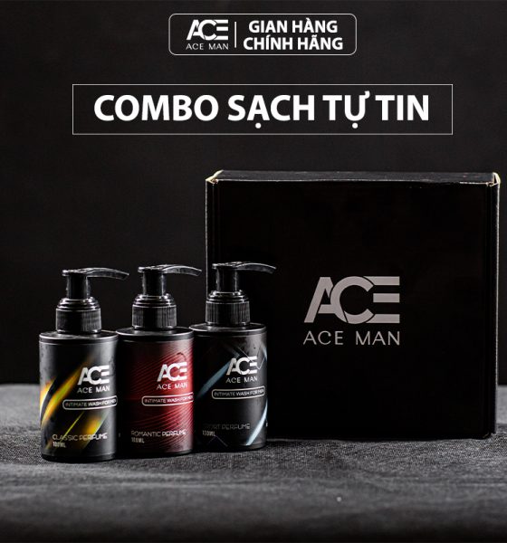 COMBO 3 loại dung dịch vệ sinh nam ACEMAN 100 ml/ chai