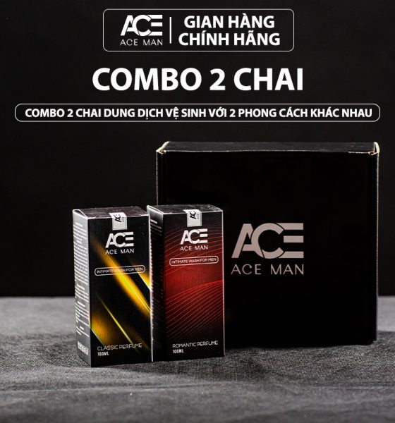 COMBO 2 chai dung dịch vệ sinh nam ACEMAN 100ml